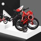 JLFSDB Kids Bike BMX Bike for Kids Boys Girls Bicycle Children's Bicycles for Boys Girls Foldable Pedal Bicycle High-Carbon Steel with Stabilisers and Coaster Brake for 3-8 Years Old