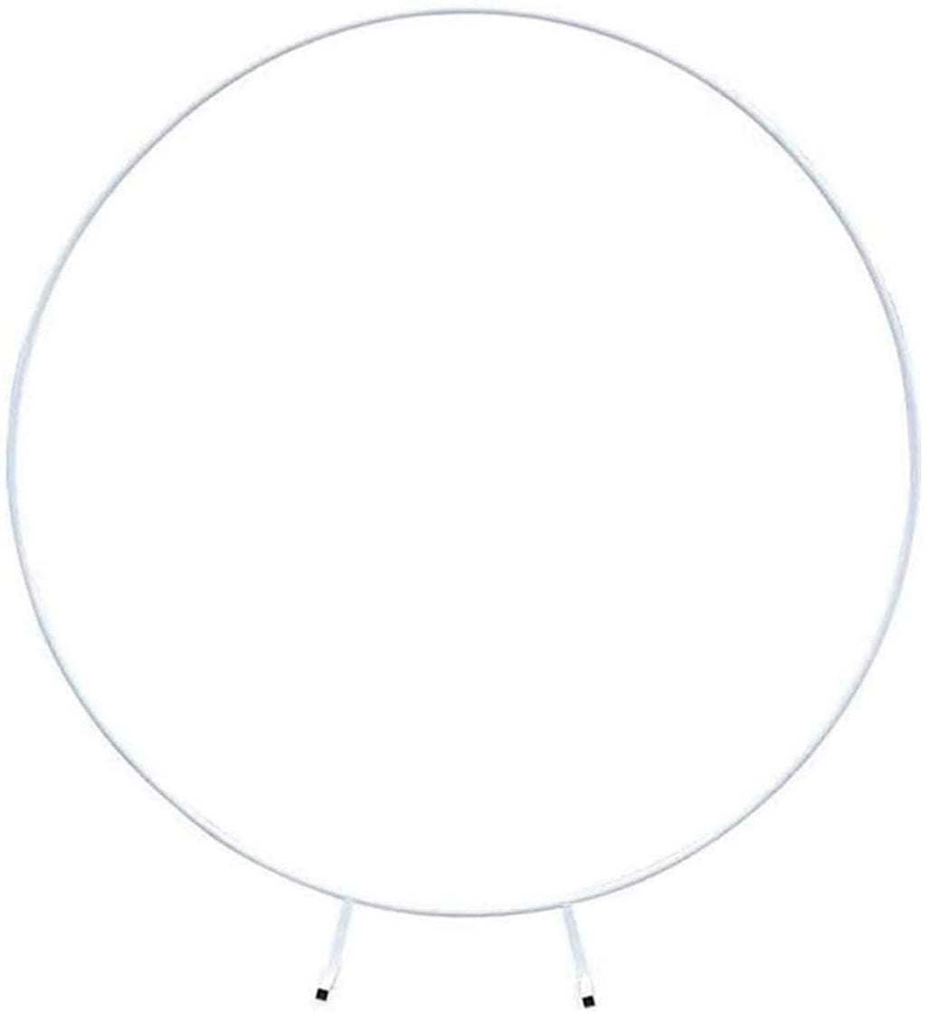 ZWJ Birthday Party Decoration Arch Outdoor Wedding Backdrop for Reception Arch Iron Product Wedding Christmas Bachelor Party Decoration Available,White,1.8m