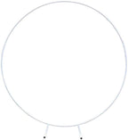 ZWJ Birthday Party Decoration Arch Outdoor Wedding Backdrop for Reception Arch Iron Product Wedding Christmas Bachelor Party Decoration Available,White,1.8m