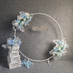 ZWJ Birthday Party Decoration Arch Outdoor Wedding Backdrop for Reception Arch Iron Product Wedding Christmas Bachelor Party Decoration Available,White,1.8m