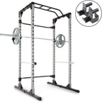 Progear 1600 Ultra Strength 800lb Weight Capacity Power Rack Cawith Lock-in J-Hooks &amp; Weight Bench with 800lb Weight Capacity