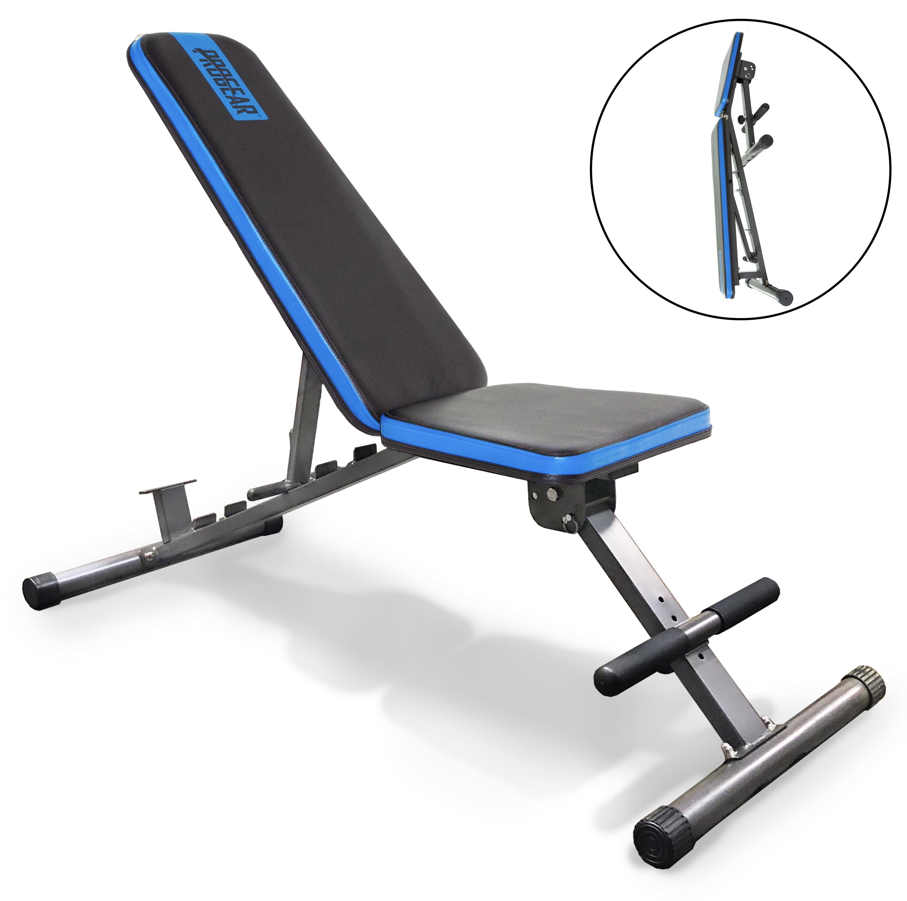 Progear 1600 Ultra Strength 800lb Weight Capacity Power Rack Cawith Lock-in J-Hooks &amp; Weight Bench with 800lb Weight Capacity