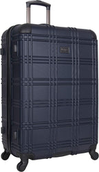 Nottingham Lightweight Hardside 4-Wheel Spinner Travel Luggage, Navy, 28-inch Checked