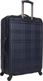 Nottingham Lightweight Hardside 4-Wheel Spinner Travel Luggage, Navy, 28-inch Checked