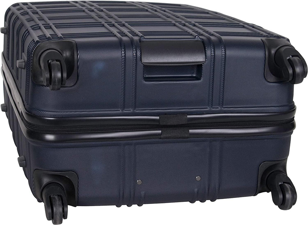Nottingham Lightweight Hardside 4-Wheel Spinner Travel Luggage, Navy, 28-inch Checked