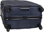Nottingham Lightweight Hardside 4-Wheel Spinner Travel Luggage, Navy, 28-inch Checked