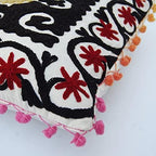 Suzani Cusion Cover, Indigo Suzani Pillow Cover, Suzani Cushion, Embroidered Cushion Cover, Indian Cushion Cover, Sofa Cushion, Bench Cushion, Pin Cushion, Embroidery Handwork  Cushions (50)
