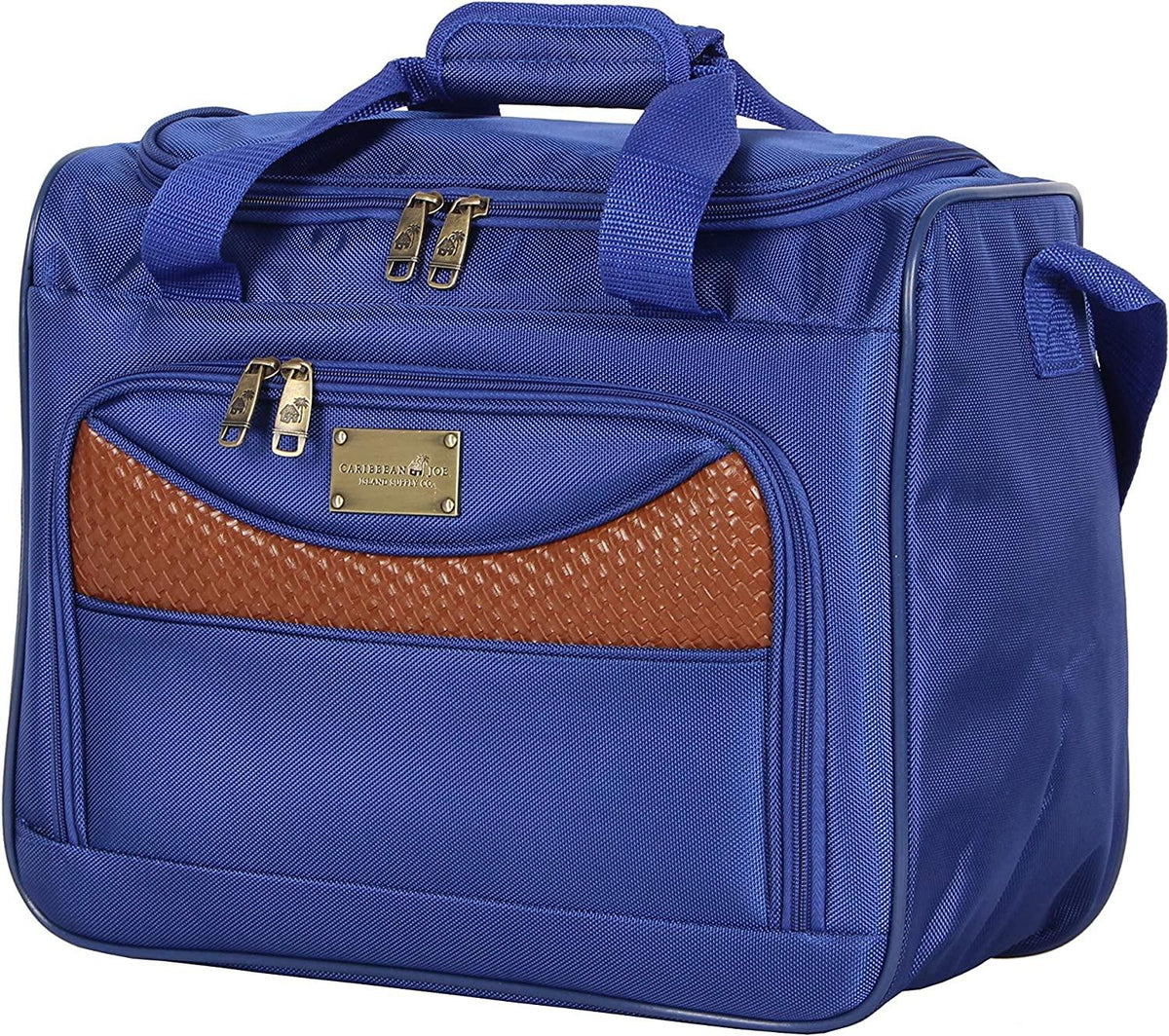 Castaway er Luggage - 4 Piece Softside Expandable Lightweight Spinner Suitcases- Travel Set includes Tote Bag, 20-Inch Carry on, 24 Inch and 28-Inch Suitcases (Royal Blue)
