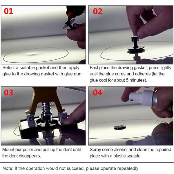 Paintless Dent Repair Kit - Car Dent Removal Tool With Tabs - Minor Dent Removal And Body DamaFix For Vehicle Car.