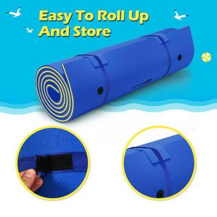 Costway 3 Layer Floating Water Pad Foam Mat Water Recreation Relaxing 18’ x 6’