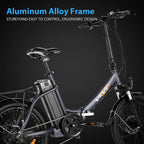 Vivi Z3 Folding Electric Bike for Adults, 350W Motor Ebike, 20inch Adults Electric Bicycle for Commuting, with Removable 36V 10.4Ah Lithium-Ion Battery