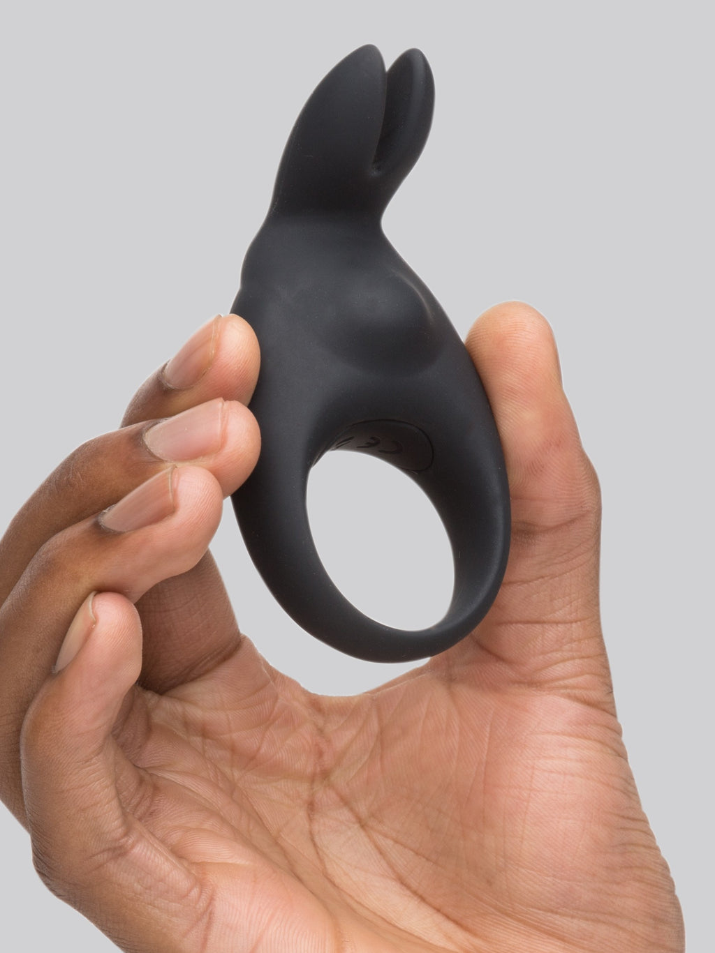 Desire Luxury Rechargeable Remote Control Rabbit Cock Ring, Black
