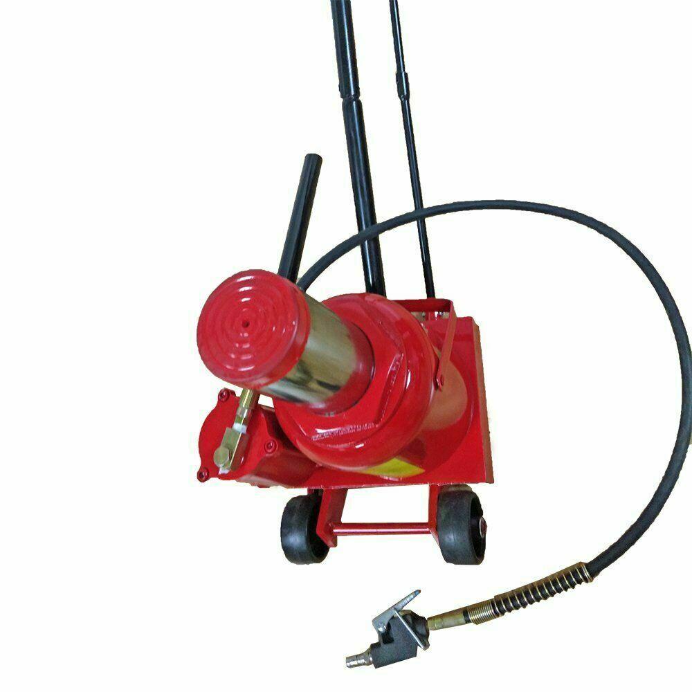 50 Ton Air / Manual Pneumatic Hydraulic Bottle Jack Automotive Repair Tool Heavy