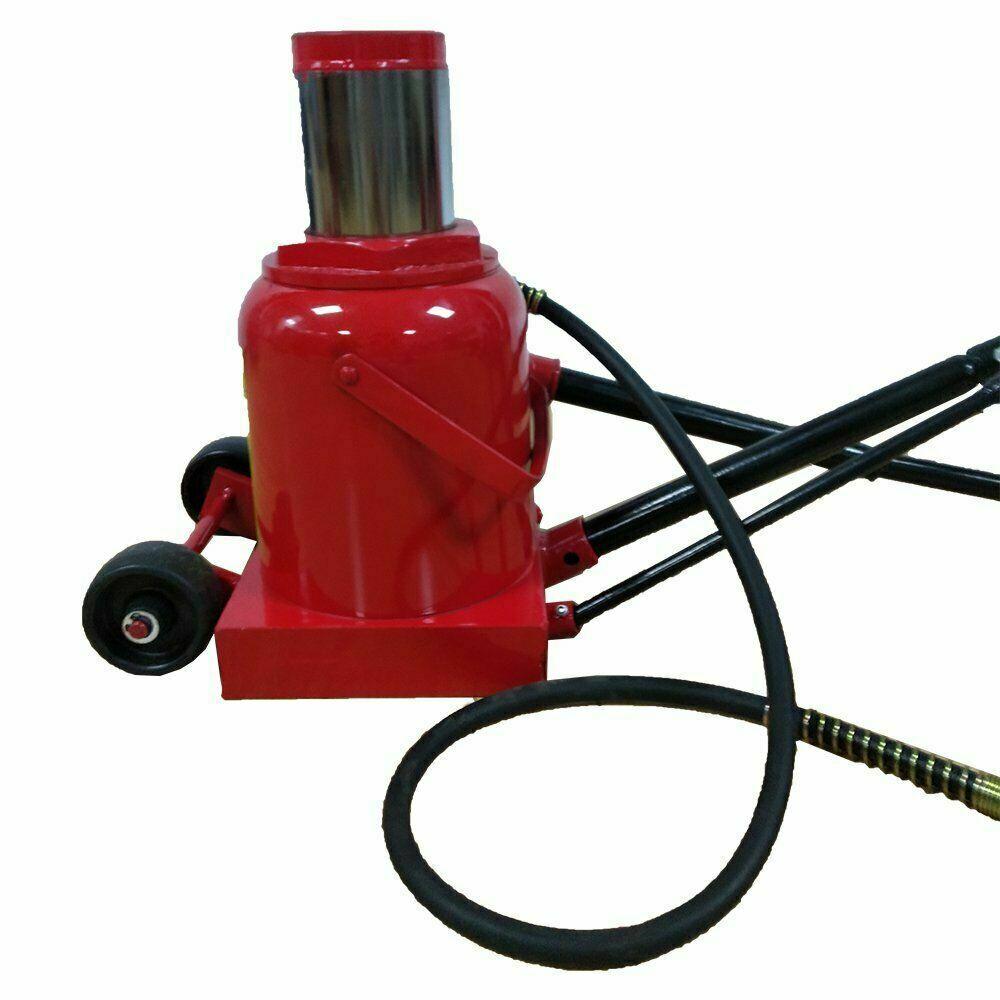 50 Ton Air / Manual Pneumatic Hydraulic Bottle Jack Automotive Repair Tool Heavy