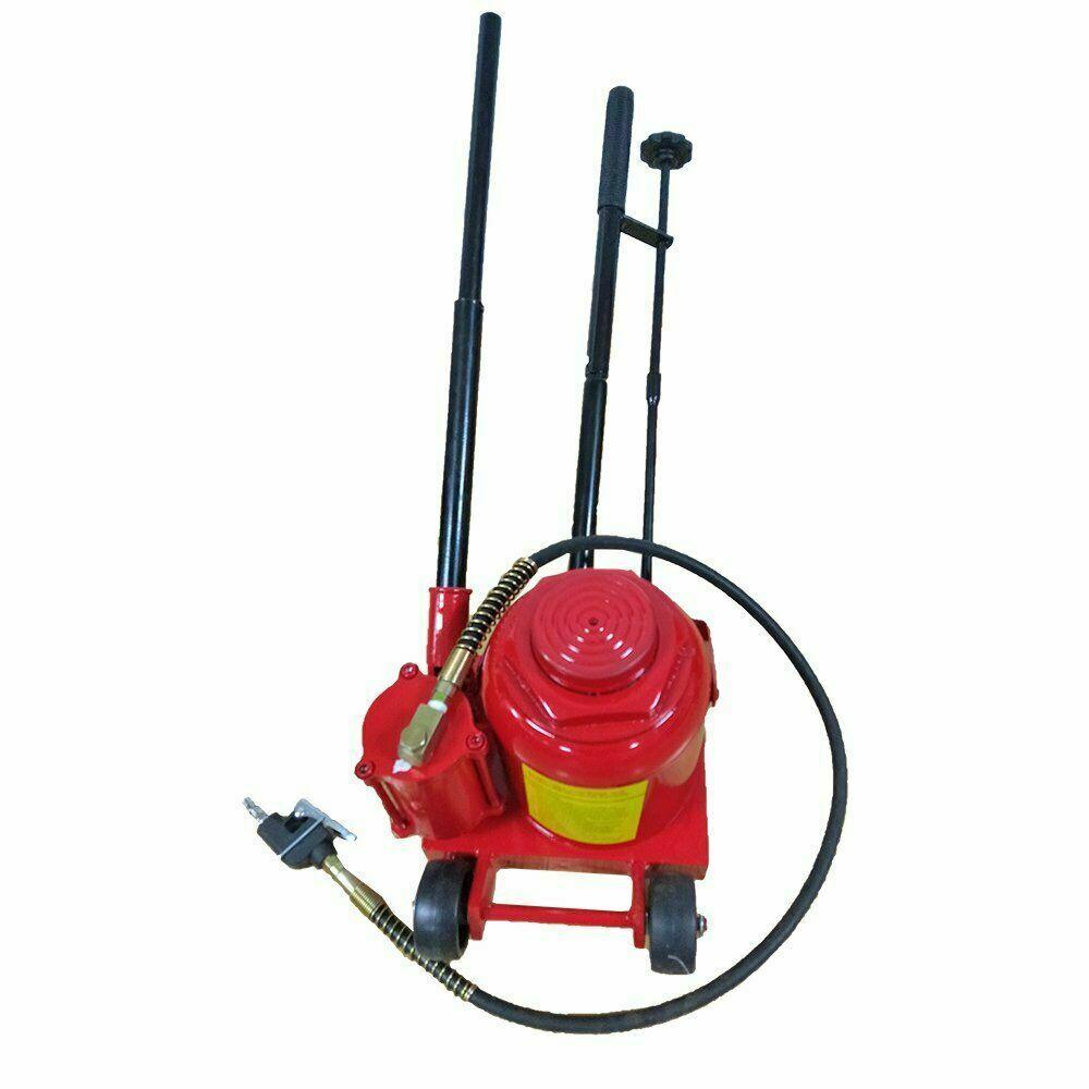 50 Ton Air / Manual Pneumatic Hydraulic Bottle Jack Automotive Repair Tool Heavy