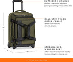 ZDX Upright Rolling Duffel Bag, Hunter, Carry-On 21-Inch