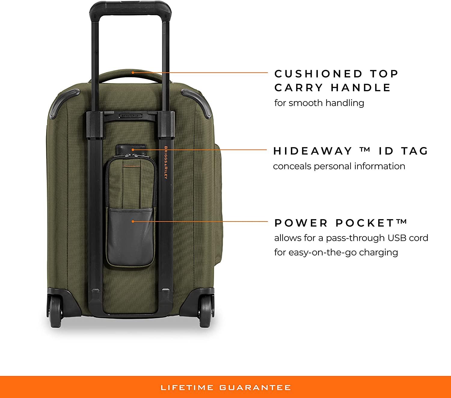 ZDX Upright Rolling Duffel Bag, Hunter, Carry-On 21-Inch