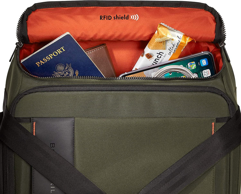 ZDX Upright Rolling Duffel Bag, Hunter, Carry-On 21-Inch