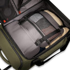 ZDX Upright Rolling Duffel Bag, Hunter, Carry-On 21-Inch