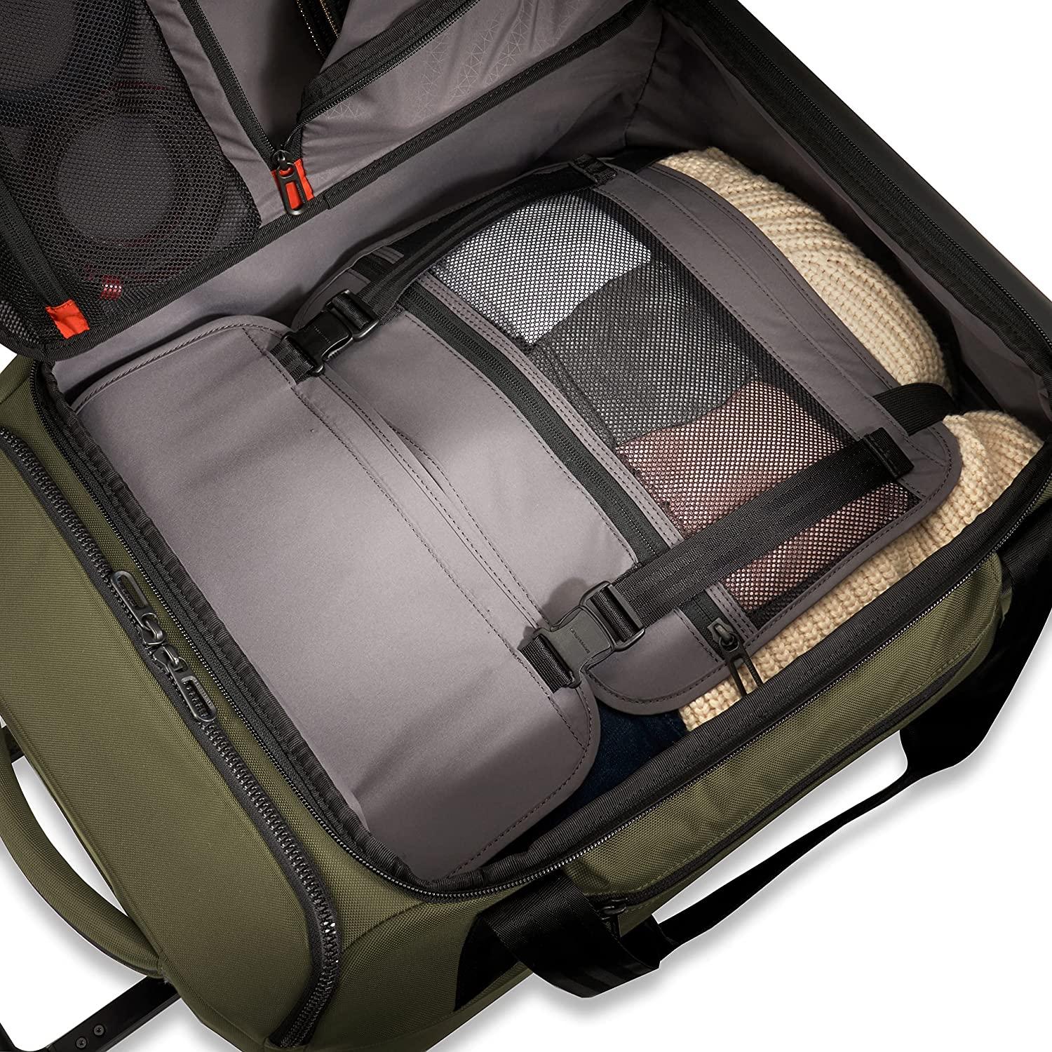 ZDX Upright Rolling Duffel Bag, Hunter, Carry-On 21-Inch