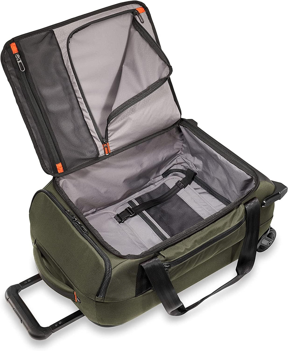 ZDX Upright Rolling Duffel Bag, Hunter, Carry-On 21-Inch