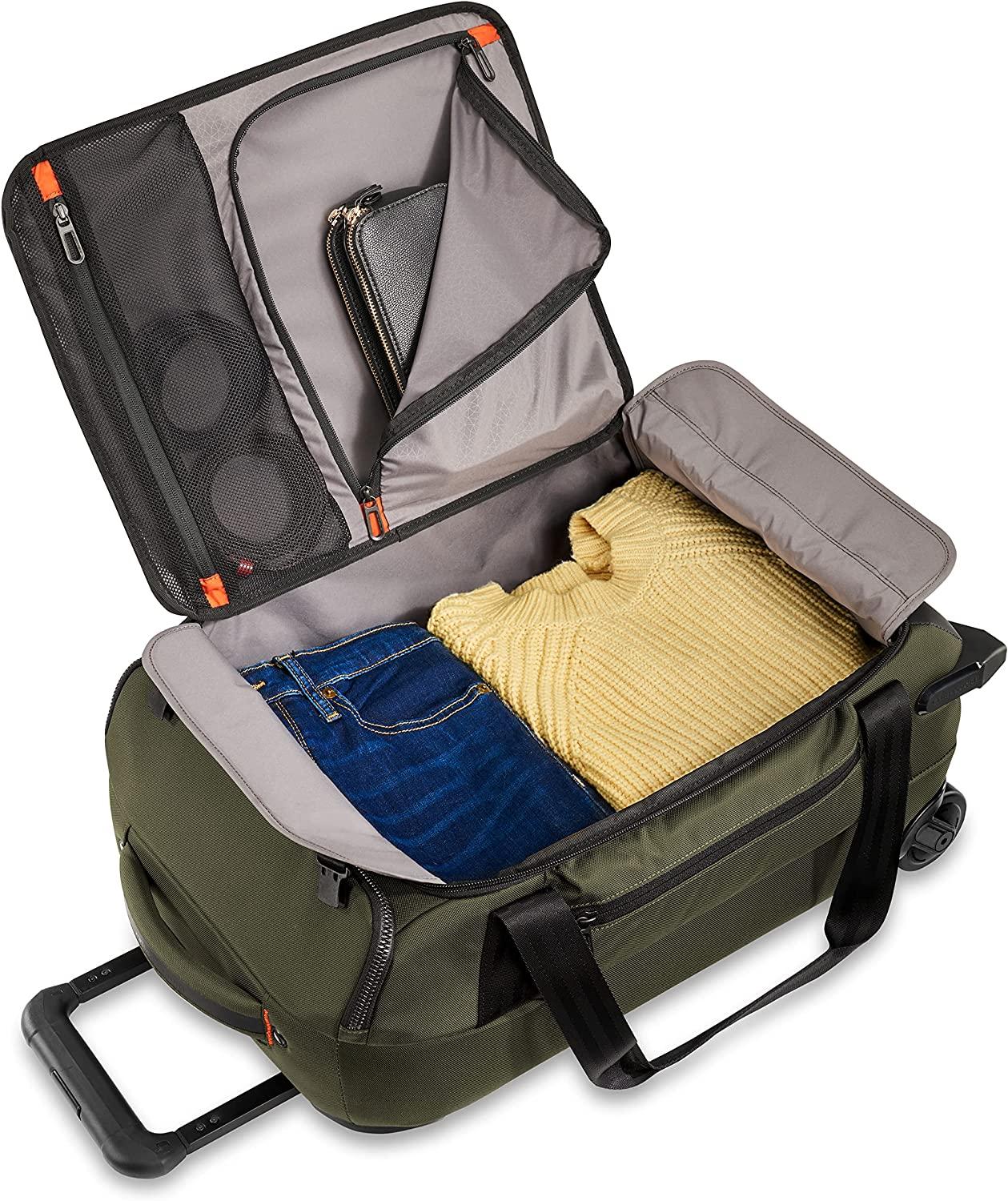 ZDX Upright Rolling Duffel Bag, Hunter, Carry-On 21-Inch