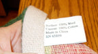 "NEW" Lar~Needlepoint~Wool ~CHRISTMAS TREE SKIRT~Trees.Holly~Red/Green/Cream