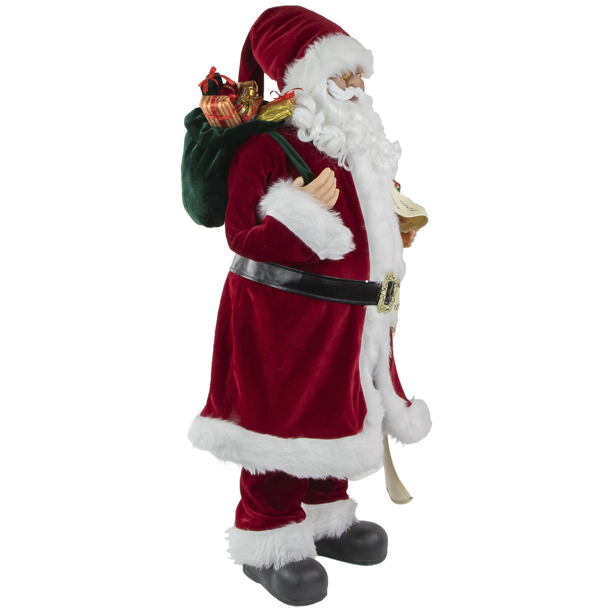 36" Santa Claus with Naughty or Nice List Christmas Figure