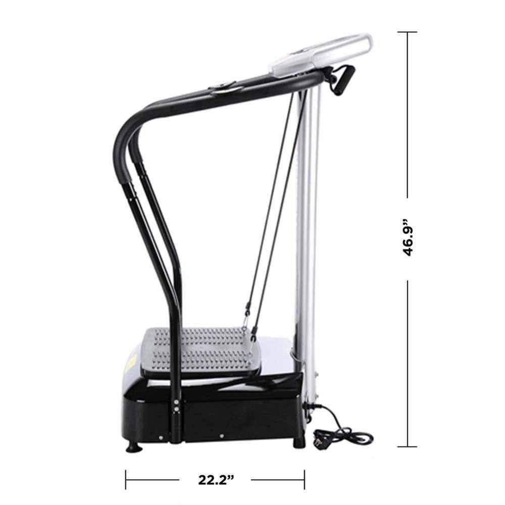 Confidence Fitness Whole Body Vibration Platform Trainer Fitness Machine with Arm Straps