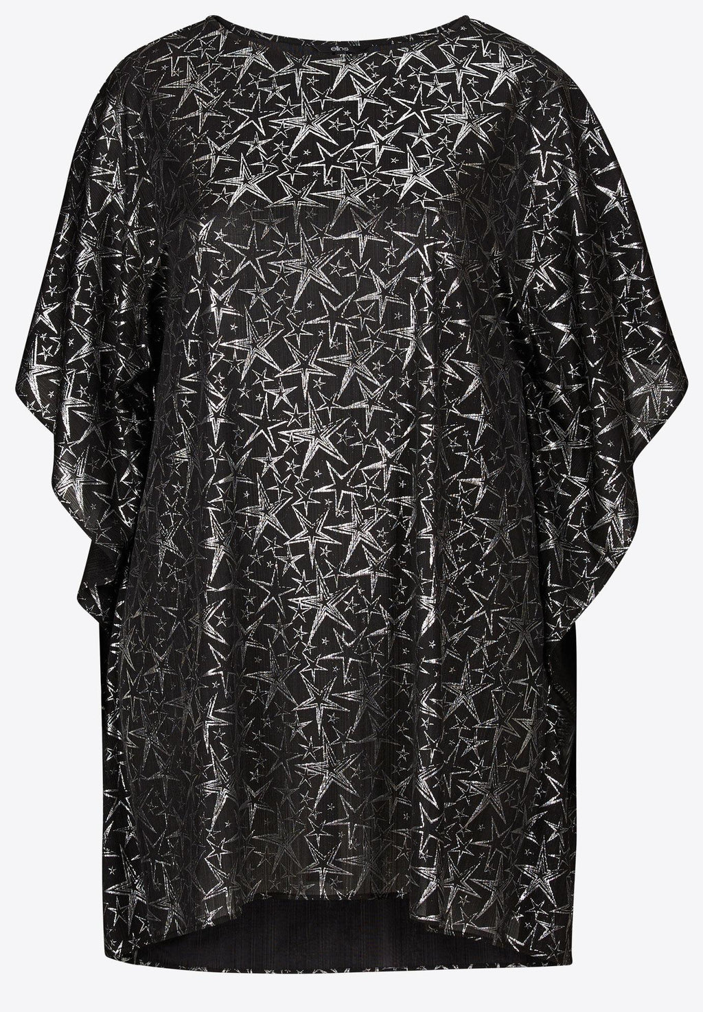 star print poncho tunic