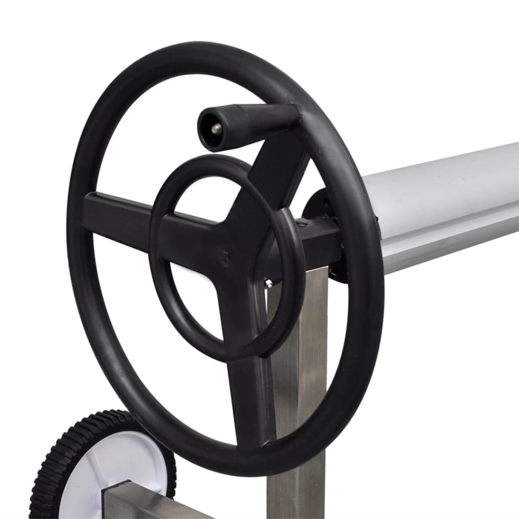 vidaXL Pool Cover Roller with Stainless Steel Base