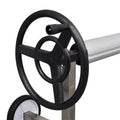 vidaXL Pool Cover Roller with Stainless Steel Base