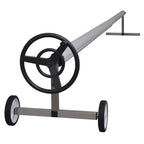 vidaXL Pool Cover Roller with Stainless Steel Base