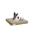 NaturoPet Natural Orthopedic Dog Bed, Premium Virgin Wool &amp; Coco-Latex Pet Mattress Removable Washable Cover Water Resistant Indoor-Outdoor Durable Chew Resistant Made in USA