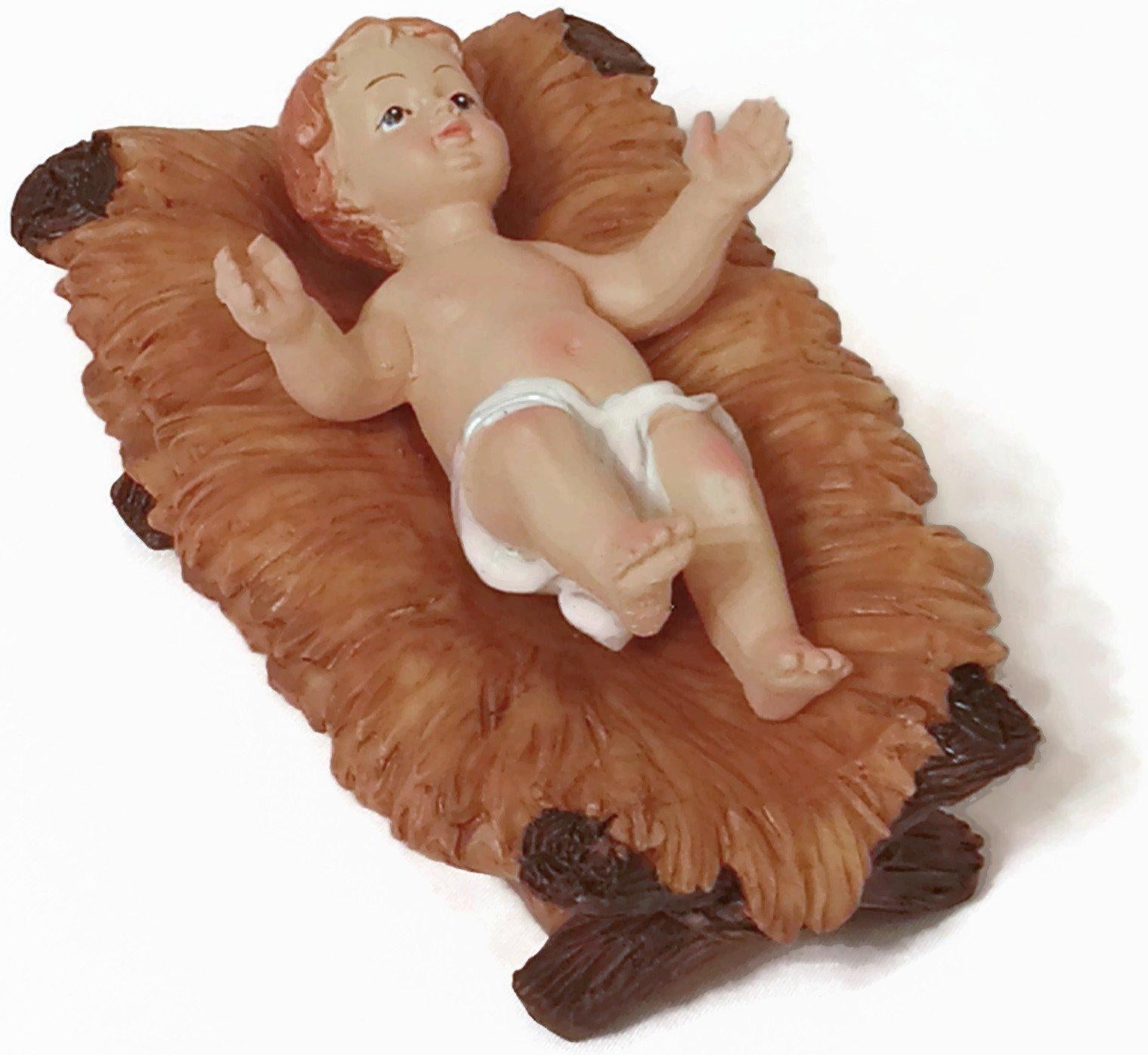 Faithful Treasure 12 inch Tall 11-Piece Set of Large Christmas Nativity Scene Figurines