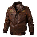 Men's Clothing - Men's Military Tactical Leather Jacket
