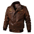 Men's Clothing - Men's Military Tactical Leather Jacket