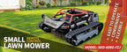 Remote-Controlled Lawnmower, 9HP Tracked Lawnmower, 22-Inch Mowing Width, Remote Start/Stop Control, Suitable for Farms, Gardens, Riverbanks, Lawns