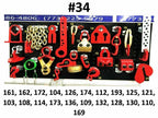 SET#34 AUTO BODY FRAME MACHINE HEAVY DUTY 21 PIECE PULLING TOOLS AND CLAMPS SET