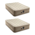 Ultra Plush Fiber Tech Air Mattress Bed with -In Pump, Queen (2-Pack)