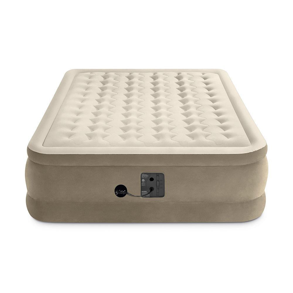 Ultra Plush Fiber Tech Air Mattress Bed with -In Pump, Queen (2-Pack)