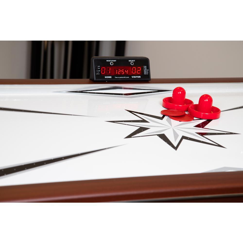 Midtown 6 ft. Air Hockey Family Game Table w/ Electronic Scoring, High-Powered Blower, Strikers and Pucks