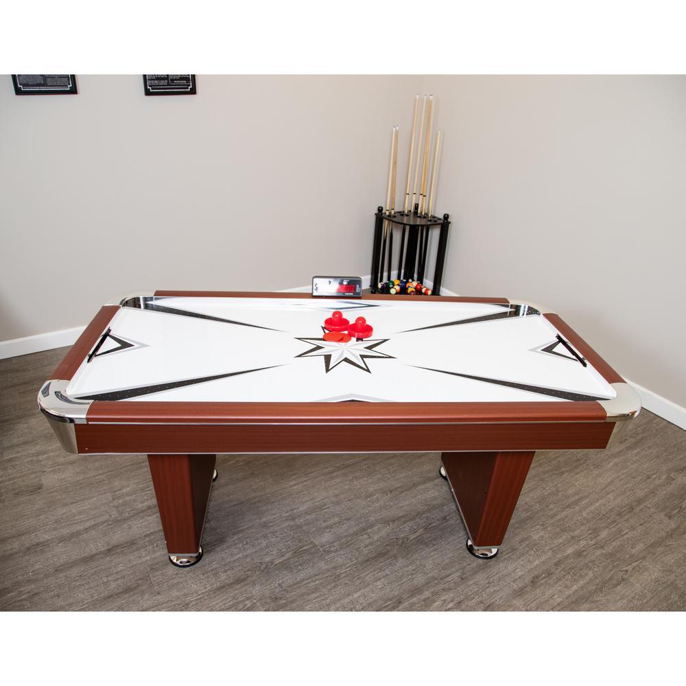 Midtown 6 ft. Air Hockey Family Game Table w/ Electronic Scoring, High-Powered Blower, Strikers and Pucks