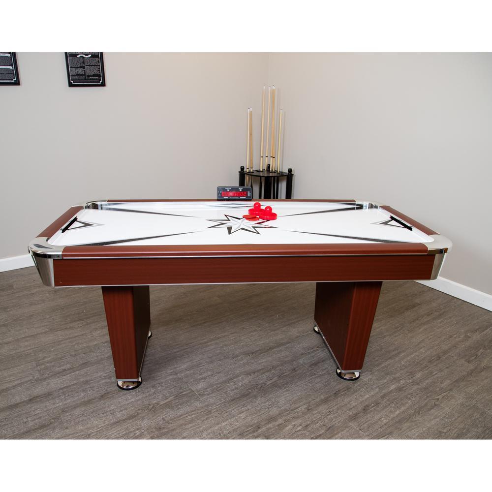 Midtown 6 ft. Air Hockey Family Game Table w/ Electronic Scoring, High-Powered Blower, Strikers and Pucks