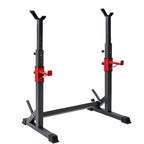 Barbell Rack 550LBS Max Load Adjustable Squat Stand Dipping Station Weight Bench