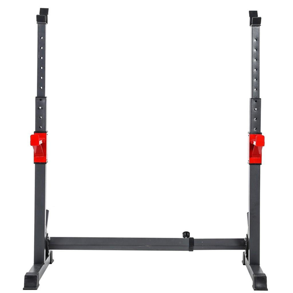 YOHOME PRODUCTS Barbell Rack 550lbs Max Load adjustable Squat Stand Dipping Station Weight Bench