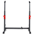 YOHOME PRODUCTS Barbell Rack 550lbs Max Load adjustable Squat Stand Dipping Station Weight Bench