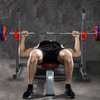 YOHOME PRODUCTS Barbell Rack 550lbs Max Load adjustable Squat Stand Dipping Station Weight Bench