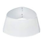 30 in. White Metal Christmas Tree Collar