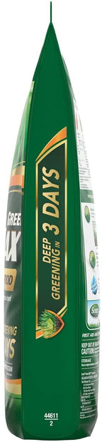 scotts green max lawn food - lawn fertilizer plus iron supplement builds thick, green lawns - deep greening in 3 days - covers 10,000 sq. ft.
